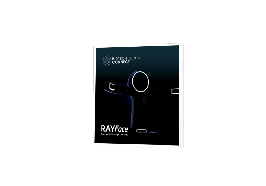 Image démontrant la couverture de la brochure du produit RAYFace, scanner 3D